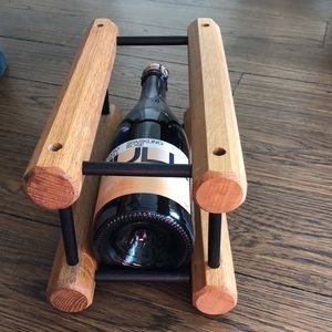Modular wooden wine rack